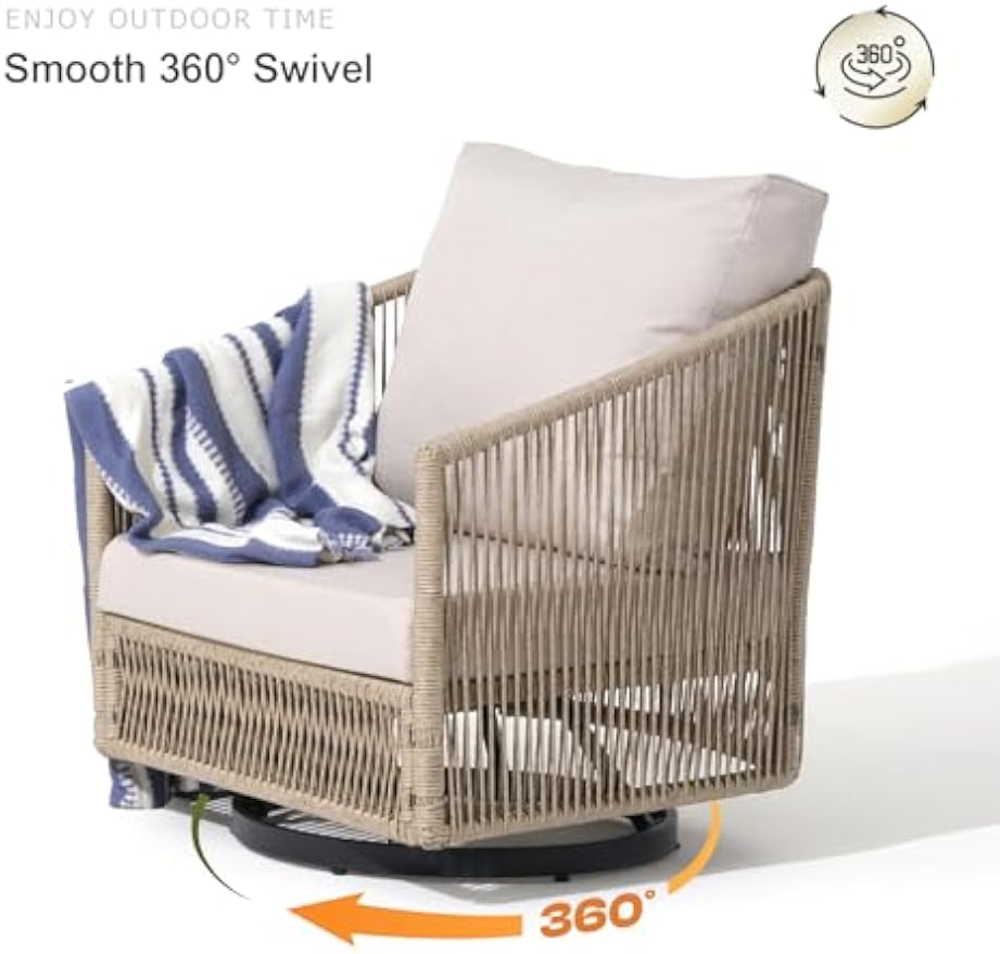 4‑Piece Wicker Patio Conversation Set