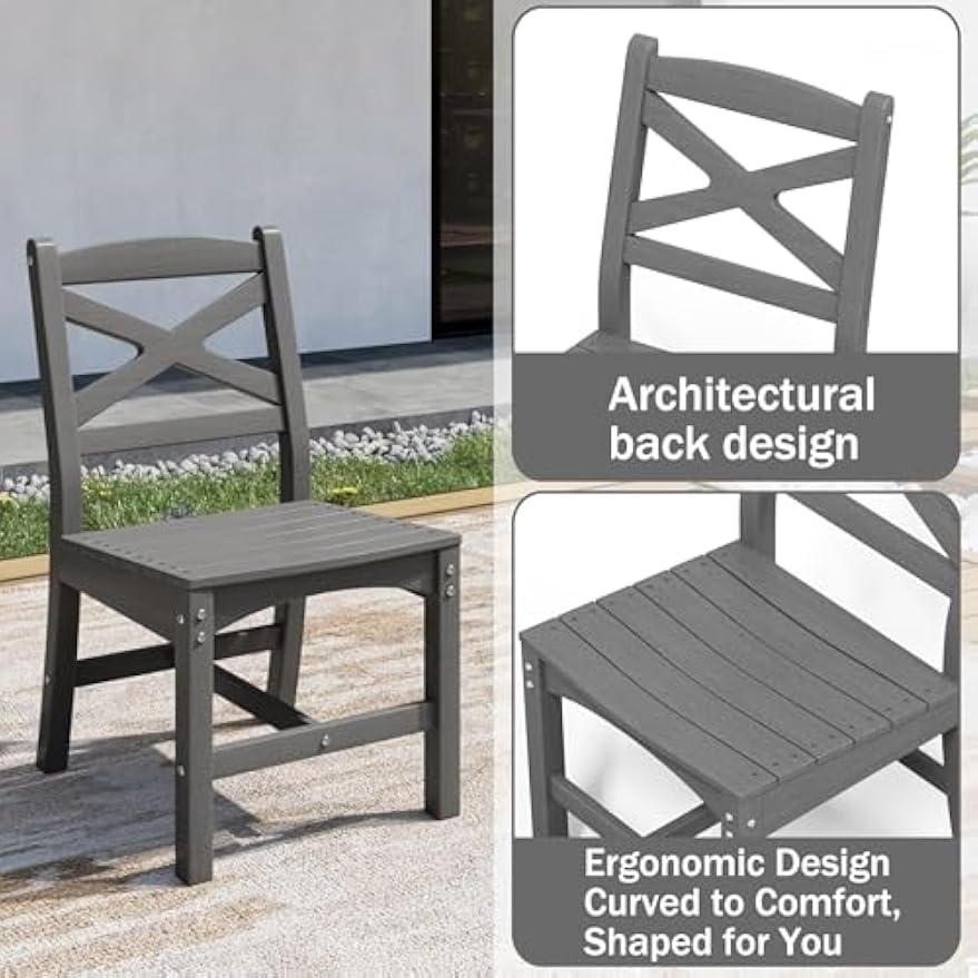 White & Grey 9‑Piece Patio Dining Set for 8