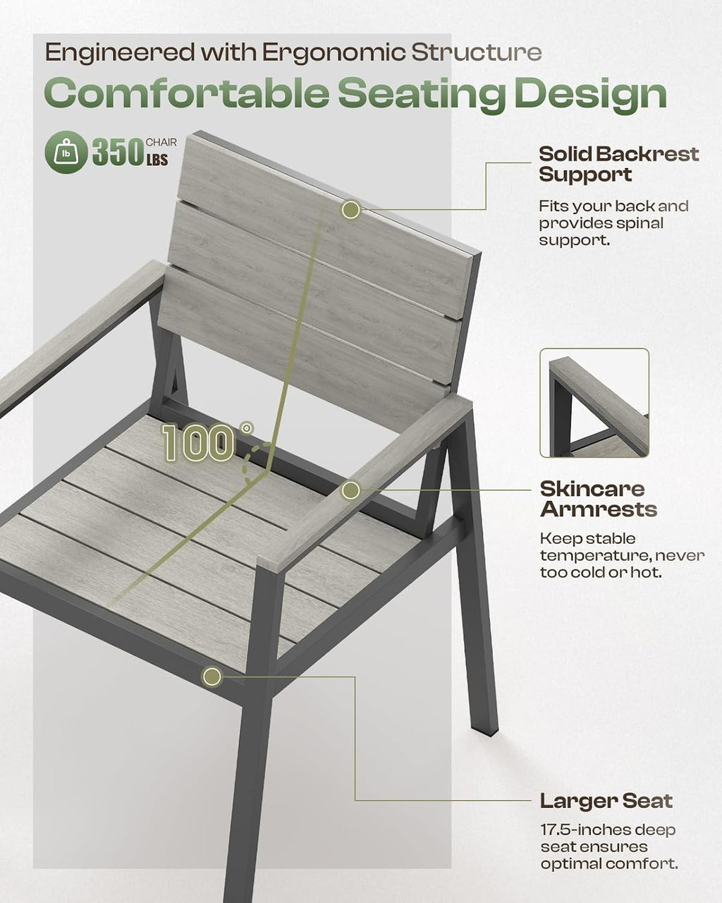 Gray 7‑Piece Patio Dining Set