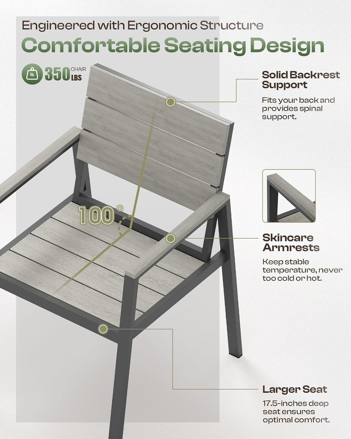 Gray 7‑Piece Patio Dining Set