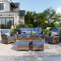6‑Piece Wicker Patio Conversation Set